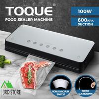 TOQUE Food Vacuum Sealer Machine Kitchen Fresh Storage Saver with Seal Bags