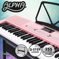 Alpha 61 Keys Electronic Piano Keyboard Digital Electric Keyboards Lighted Key