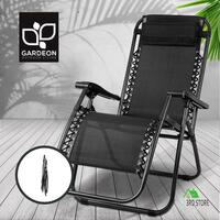 Gardeon Zero Gravity Recliner Chair Outdoor Sun Lounge Folding Reclining Camping