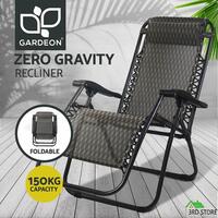 Gardeon Zero Gravity Chair Portable Camping Reclining Sun Lounge Folding Outdoor