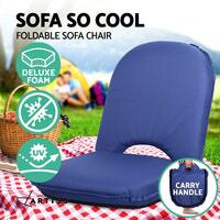 Artiss Portable Camping Beach Chair Folding Floor Recliner Outdoor Lounge Sofa