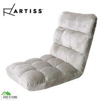 Artiss Lounge Sofa Floor Recliner Futon Chaise Folding Couch Tatami Chair Grey