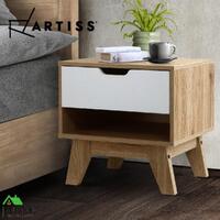 Artiss Bedside Tables Drawers Side Table Bedroom Furniture Nightstand Stand Lamp