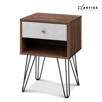 Artiss Bedside Tables Drawers Side Table Storage Cabinet Bedroom Wood Lamp Unit