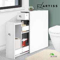 RETURNs Artiss Bathroom Storage Cabinet Caddy Utility Toilet Tissue Box Holder Cupboard