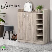 Artiss Shoe Cabinet Shoes Storage Rack Wooden Organiser Shelf 21 Pairs Cupboard