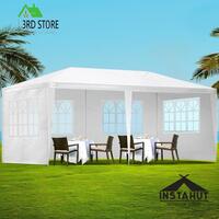 Instahut Gazebo Outdoor Marquee Wedding Gazebos Party Tent Camping White 3x6