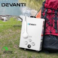 Devanti Gas Hot Water Heater Portable Shower Camping LPG Outdoor Instant 4WD WH