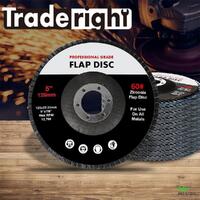 Traderight Flap Discs 125mm 5" Zirconia Sanding Wheel 60# Sander Grinding x10
