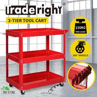 Traderight Tool Cart Trolley Toolbox Workshop Garage Storage Organizer Steel RD