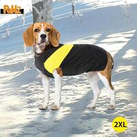 PawZ Extra Padded Waterproof Dog Jacket in Size XX Large in Yellow Colour