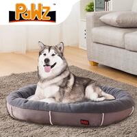 PaWz Pet Bed Dog Cat Calming Warm Soft Cushion Mattress Plush Comfy XL Grey