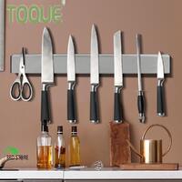 TOQUE Knife Holder Block Magnetic Wall Mounted Tools Rack Stainless Steel 50cm