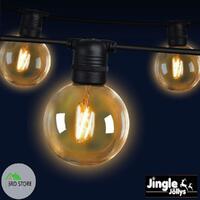 Jingle Jollys 41m Festoon String Lights LED Outdoor Waterproof Wedding Party