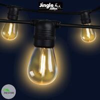 Jingle Jollys 32m LED Festoon String Lights Kits Wedding Party Christmas Outdoor