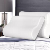Giselle Bedding Memory Foam Pillow Contour Pillows Soft Home Hotel Twin Pack
