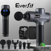 Everfit Massage Gun 6 Heads Massager Vibration Muscle Percussion Therapy Tissue