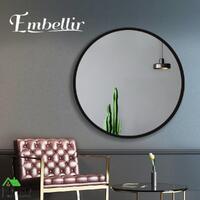 Embellir Wall Mirror Makeup 80cm Round Polished Edge Bathroom Vanity Decor