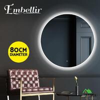 RETURNs Embellir LED Wall Mirror Light 80CM Decor Round decorative Mirrors IMPERFECT