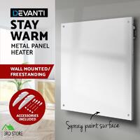 Devanti 450W Metal Wall Mount Panel Heater Infrared Slimline Portable Caravan