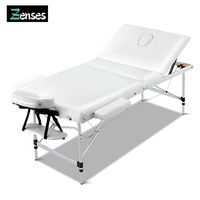 Zenses Massage Table 70cm Portable 3 Fold Aluminium Therapy Beauty Waxing Bed