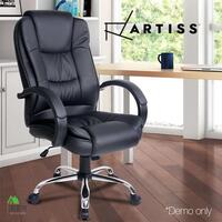Artiss Office Chair Gaming Computer Chairs Executive Seating Home Work Black