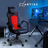 Artiss Gaming Chair Office Chair Study Computer Chairs Seating Racing Racer Red