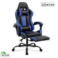 Artiss Gaming Office Chair Computer Chairs Seating Racing Racer Black Blue