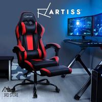 Artiss Gaming Office Chair Computer Chairs Seating Racing Racer Black Red