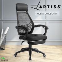 Artiss Gaming Office Chair Computer Chair Home Work Study Recliner Black