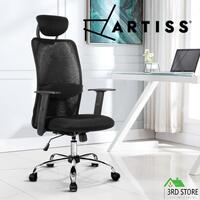 RETURNs Artiss Office Chair Artiss Allegro Office Chair Black Mesh