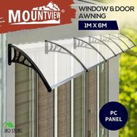 Door Window Awning Outdoor Canopy UV Patio Sun Shield Rain Cover DIY 1M X 6M