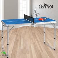 Centra Table Tennis Table Foldable Ping Pong Balls Bats Game Set Indoor Outdoor