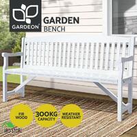Gardeon Wooden Garden Bench 3 Seat Timber Outdoor Lounge Chair Patio Furniture
