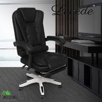 Levede Office Chair Gaming Recliner Racing Computer Chairs PU Executive Footrest