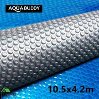 Aquabuddy Solar Swimming Pool Cover 500 Micron Outdoor Blanket 10.5M x 4.2M