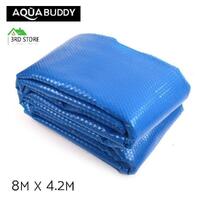 Aquabuddy Solar Swimming Pool Cover 500 Micron Outdoor Bubble Blanket 8M X 4.2M