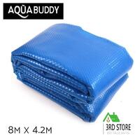 Aquabuddy Solar Swimming Pool Cover 500 Micron Outdoor Blanket 8M X 4.2M