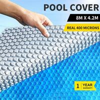 Solar Swimming Pool Cover 500 Micron Outdoor Bubble Blanket Covers 8x4.2M