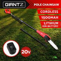 Giantz Pole Chainsaw 20V Lithium-Ion Tool Cordless Battery Electric Saw Pruner