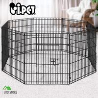 i.Pet 30" Pet Dog Playpen Puppy Exercise Cage Enclosure Fence Play Pen Metal