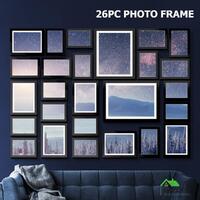 Photo Frames Collage Black Picture Photo Frame Set Home Wall Decor Gift 26 PCS