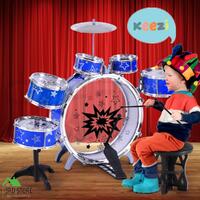 Keezi Kids Drum Kit Set Junior Drums Pretend Play Musical Play Toys Childrens