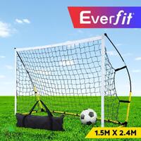 Everfit Portable Soccer Football Goal Net Kids Outdoor Training Sports 1.5x2.4m