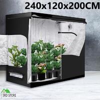 Hydroponics Plant Grow Tent with Reflective Aluminum Oxford Cloth in Size 240x120CM