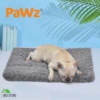 PaWz Pet Bed Dog Beds Soft Warm Mattress Cushion Pillow Mat Plush Velvet M Grey