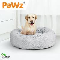 PaWz Pet Bed Cat Dog Donut Nest Calming Mat Soft Plush Kennel