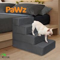 PaWz Pet Stairs 4 Step Ramp Portable Adjustable Climbing Ladder Soft Washable