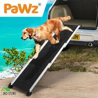 PaWz Dog Ramp Pet Stairs Steps Ramps Ladder Foldable Portable Aluminum Non-slip