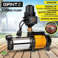Giantz Multi Stage High Pressure Water Pump Garden Farm Rain Tank Irrigation
